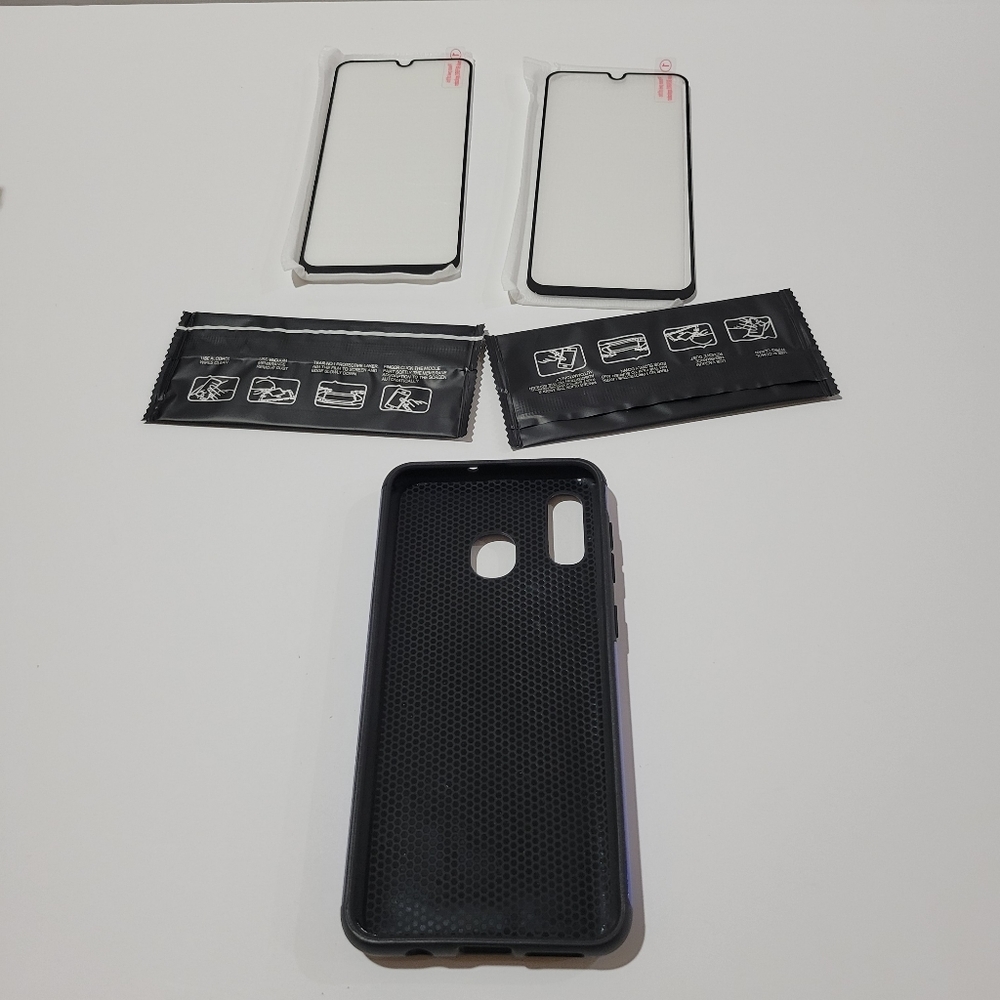 Samsung Galaxy A20 A30 Phone Case black blue